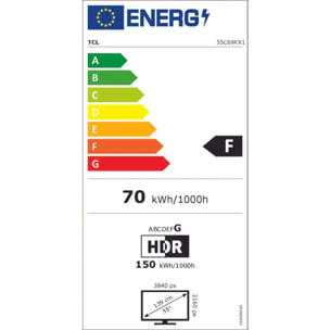 TV Mini Led TCL 55C69K 2025-55 pouces (139cm)