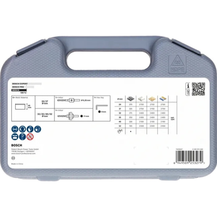 Coffret de scies trépans à filetage Multi Material - BOSCH - 2608594614