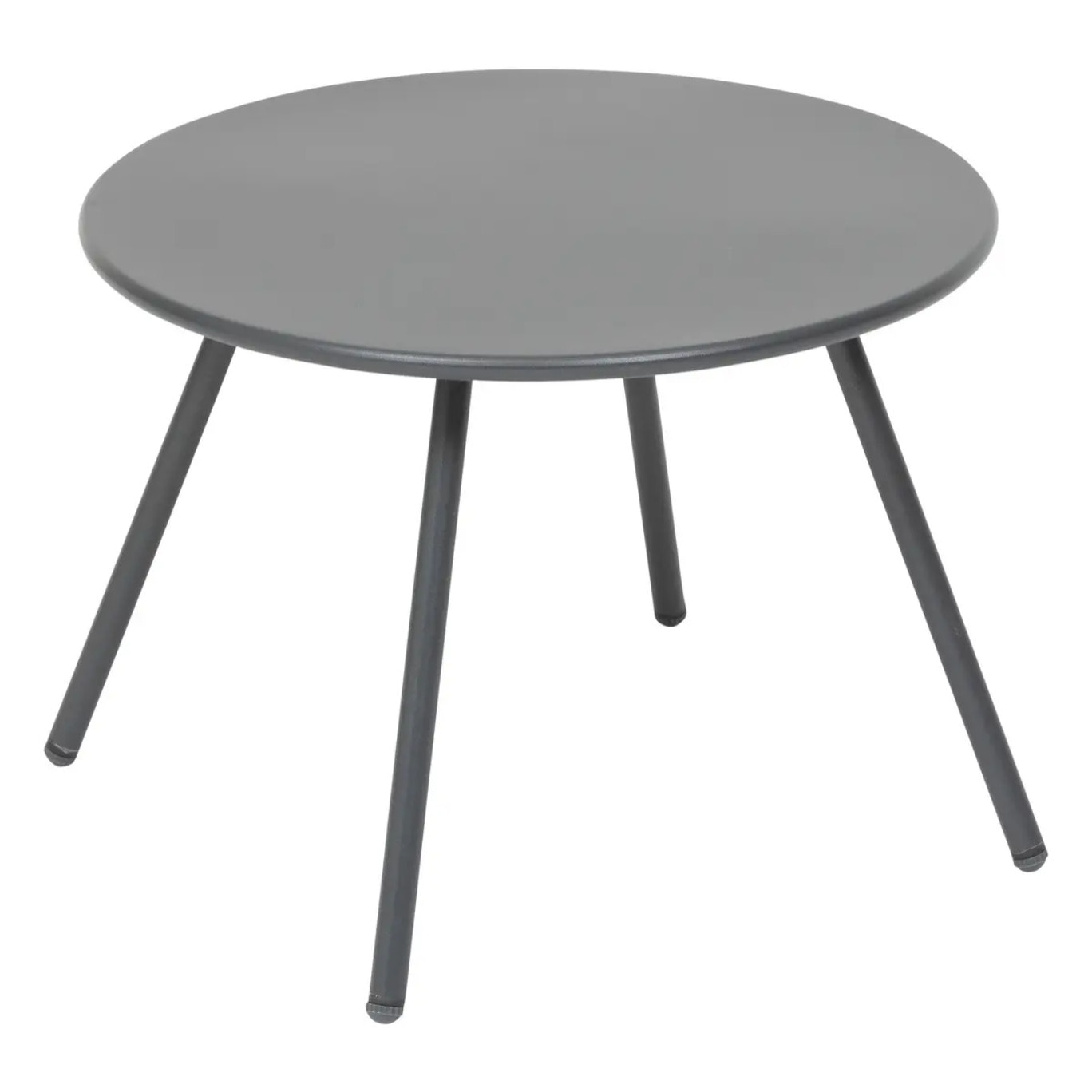 Salon de jardin duo "Paopao" graphite en acier traité en epoxy 2 places