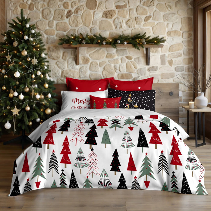 Housse de couette avec clics 100% coton Laponia 50