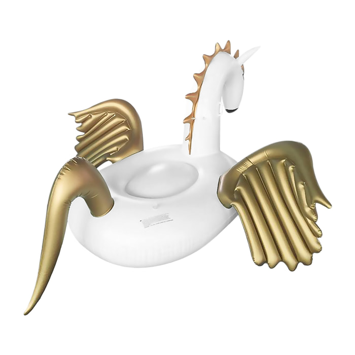 DAM Galleggiante gigante a forma di pegaso. 280x185 cm. 280x185x120cm. Colore bianco