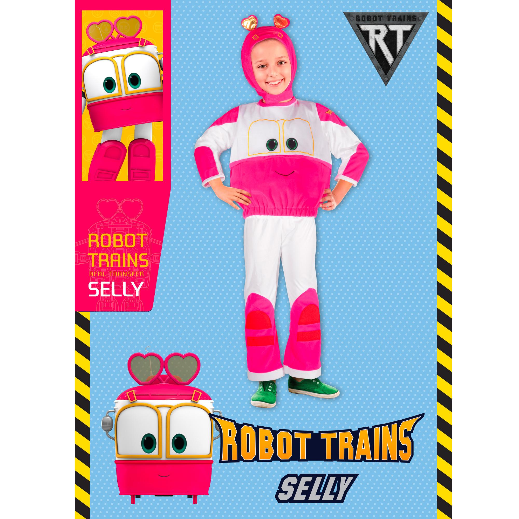 Selly Trenino Robot Trains Costume Baby Bianco Rosa