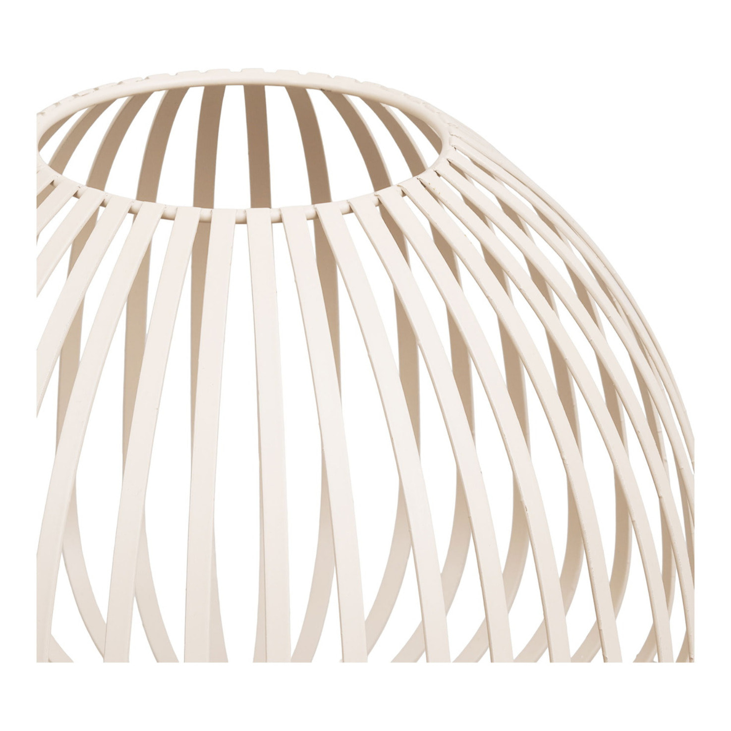 Lanterna Stoense in metallo beige a fasce ø25x20 cm