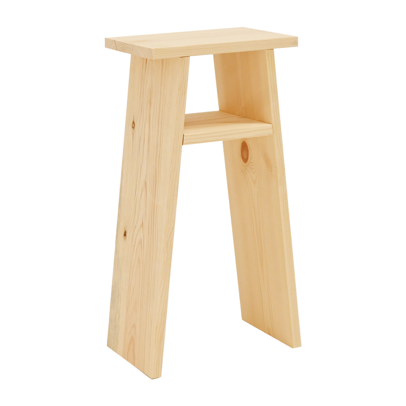 Table basse en bois massif ton naturel 60x20cm Hauteur: 60 Longueur: 30 Largeur: 20