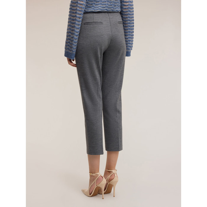 Motivi - Pantaloni in jersey in misto lana - Grigio