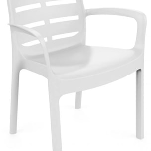 Pack 4 sillas de exterior Maui Blanco