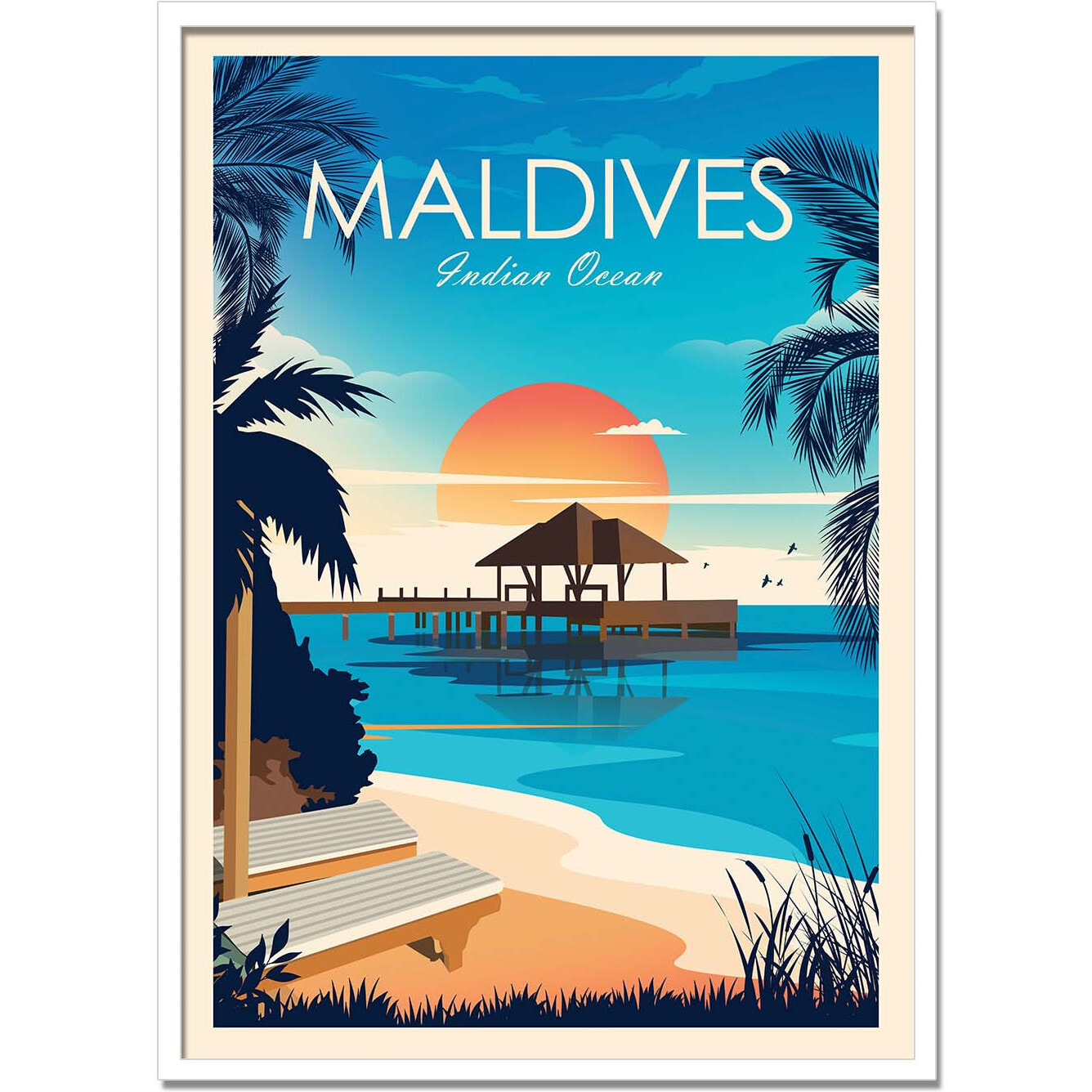 Affiche - Maldives - Studio Inception