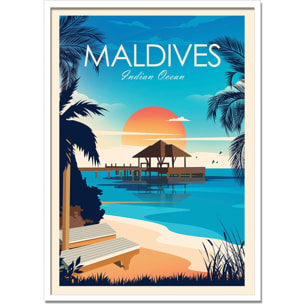 Affiche - Maldives - Studio Inception