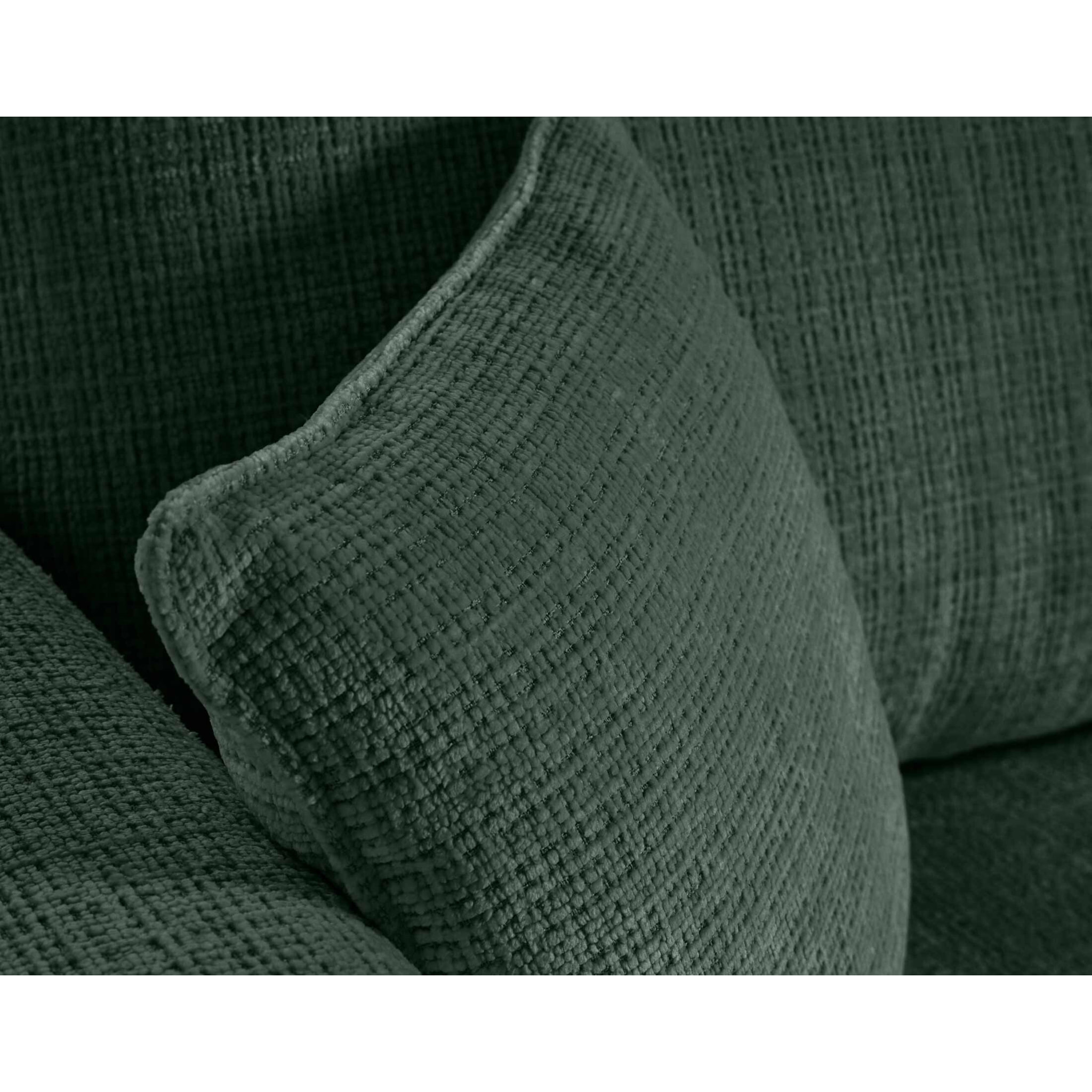 Miro - canapé d'angle réversible - 4 places - convertible avec coffre - en velours texturé - Vert