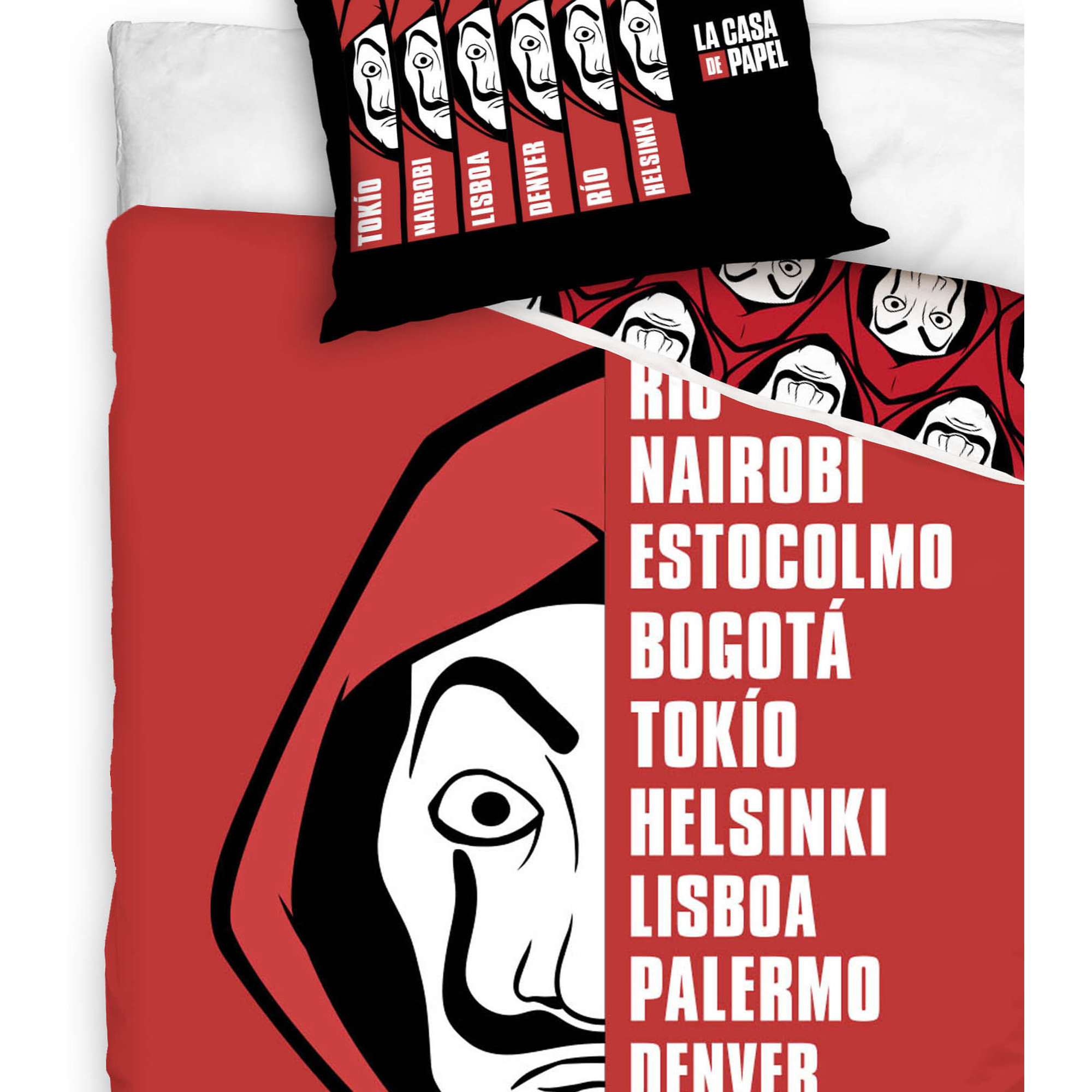 Parure de lit enfant 100% coton - CASA DE PAPEL