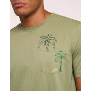 Camiseta Manga Corta Caqui - Aramis