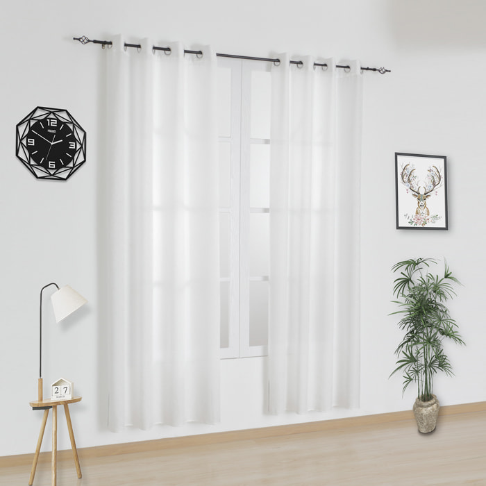 Tenda traslucida con stampa 140x260 cm.