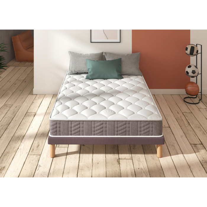 Matelas CYBER 1 place |H 20 cm|confort tonique