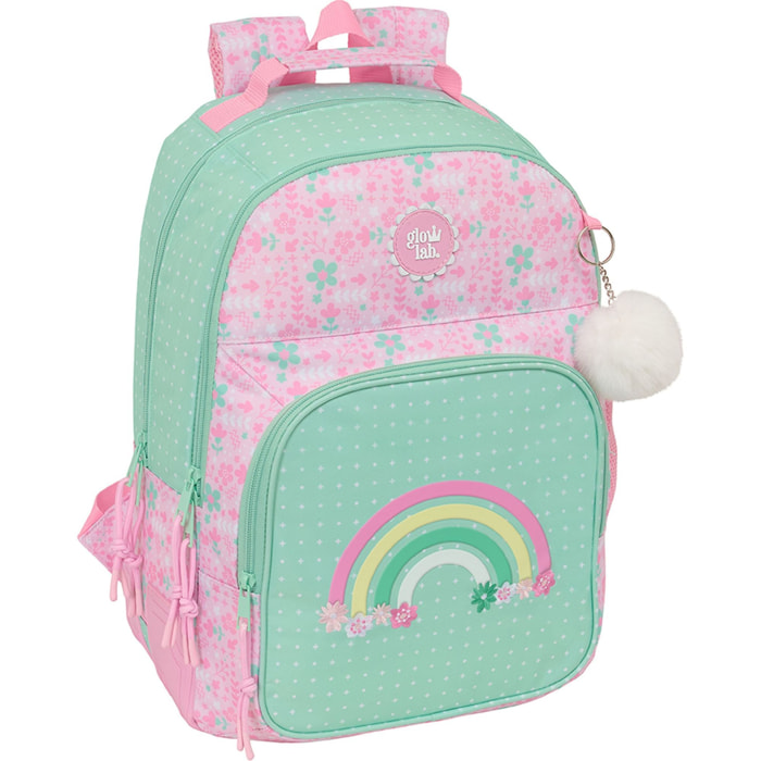 Mochila doble adapt.carro glowlab "amazing"