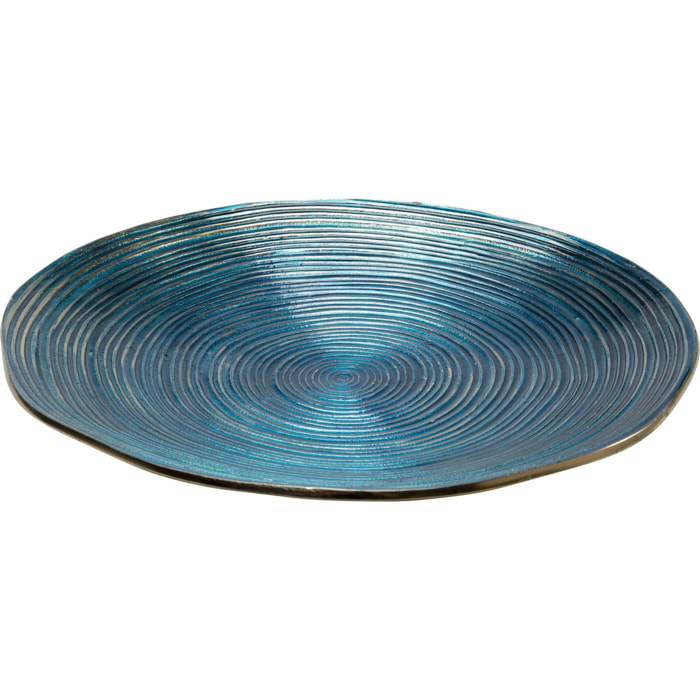 Plat Melia bleu foncé 46cm Kare Design