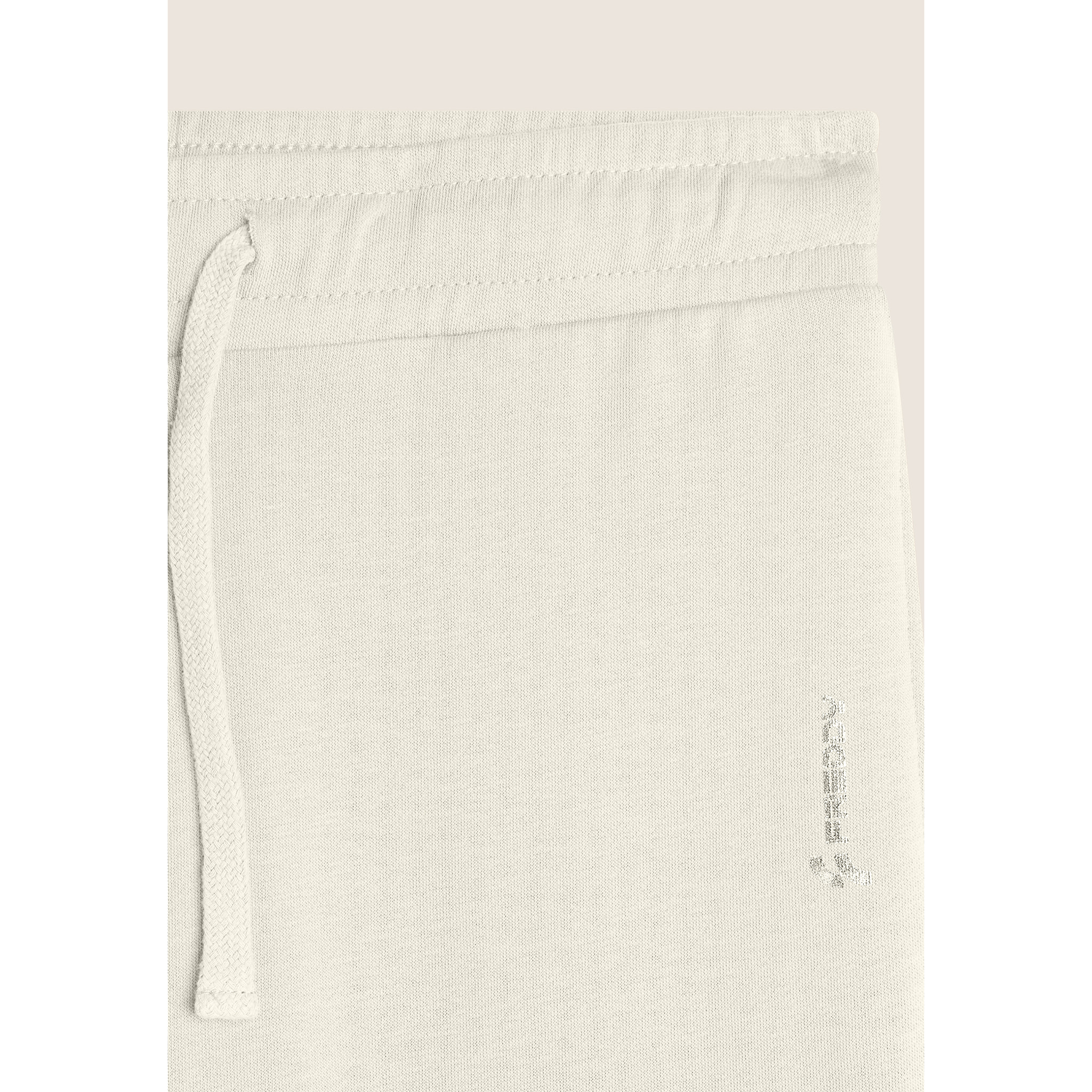 Jogger regular fit in french terry con logo laterale