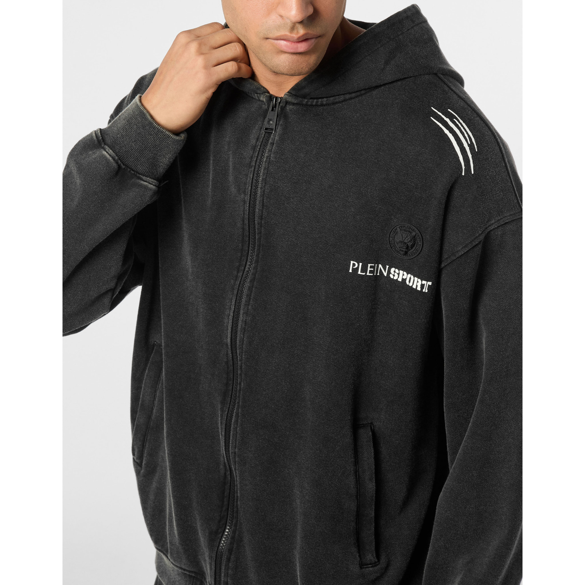 PLEIN SPORT Felpa Con Cappuccio