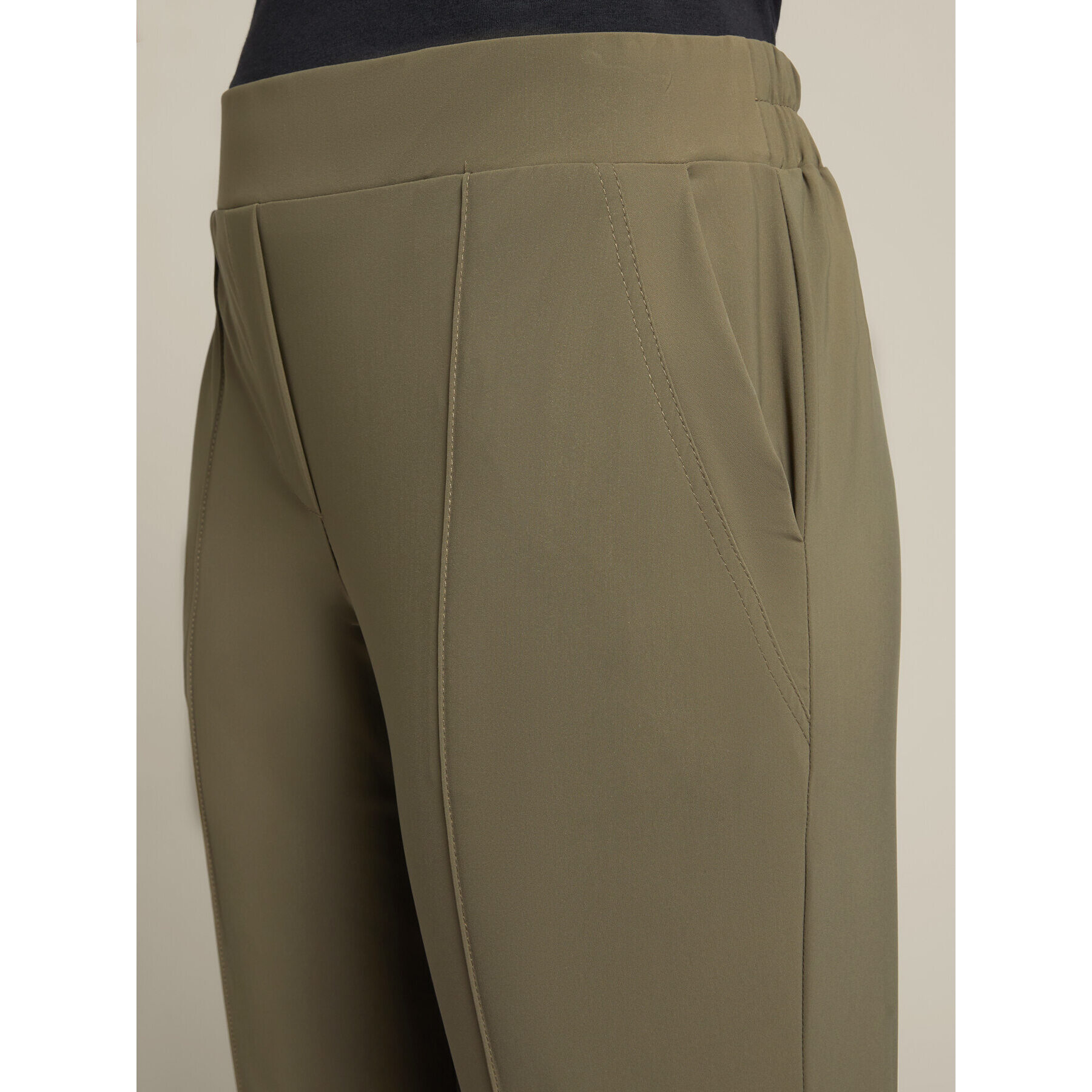 Elena Mirò - Pantalones en tejido de punto - Verde