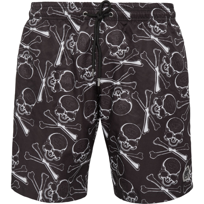 PHILIPP PLEIN Swim Trunks SKULL&BONES