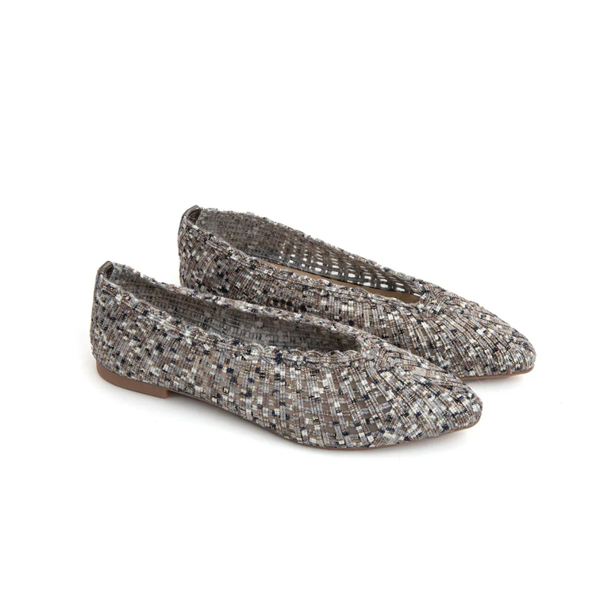 Ballerina texture-chic a punta - GUN