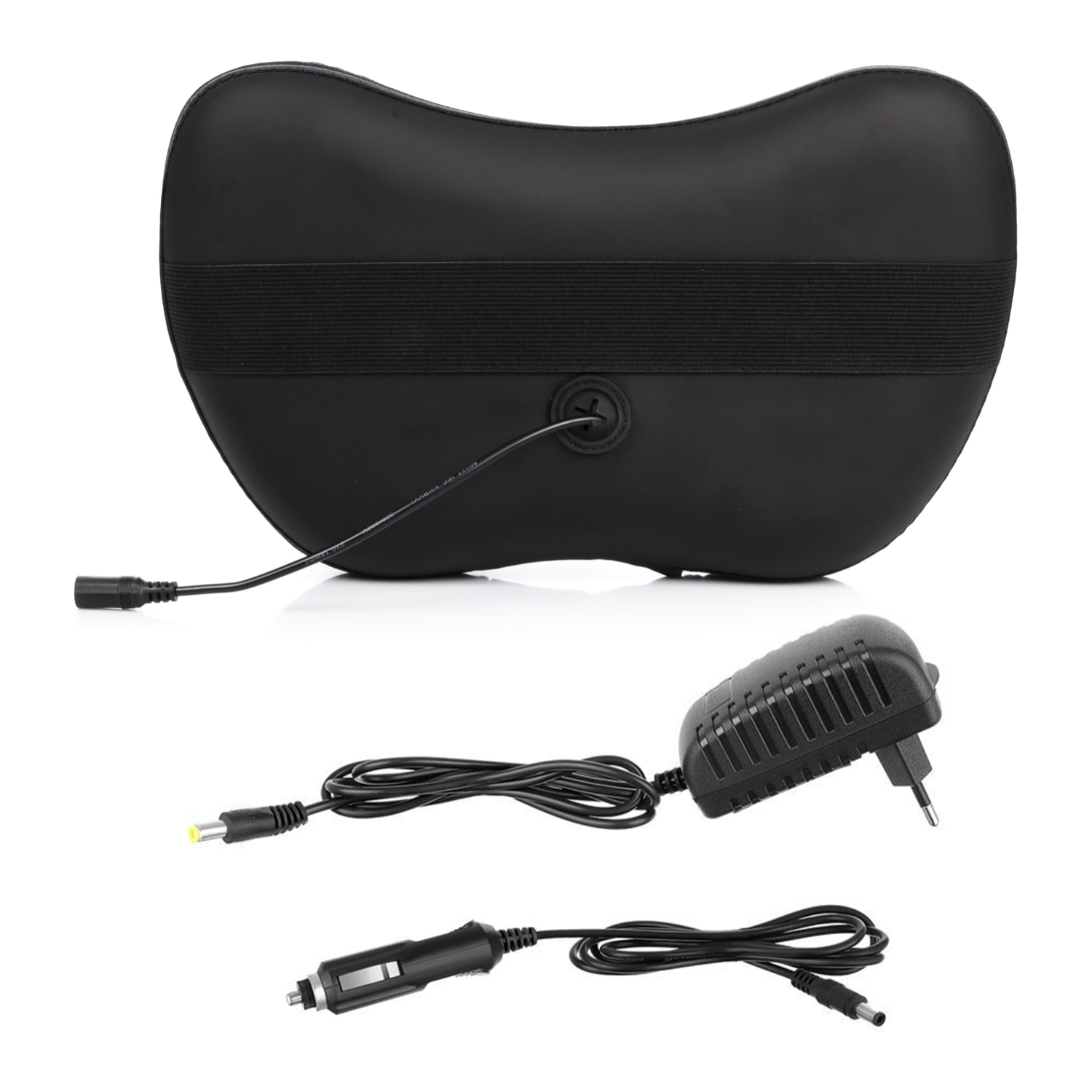 Almohada de masaje inteligente de espalda y cuello con dispositivo de tracción cervical.