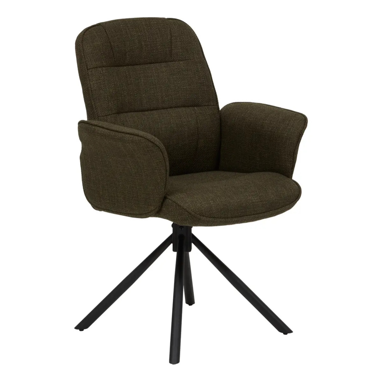 Fauteuil de bureau pivotant Sisco vert kaki