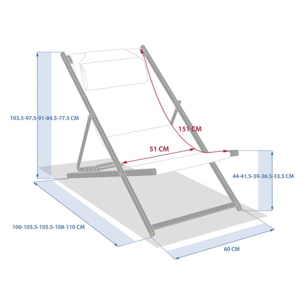 Chilienne de jardin empilable pliable Lunivia argile