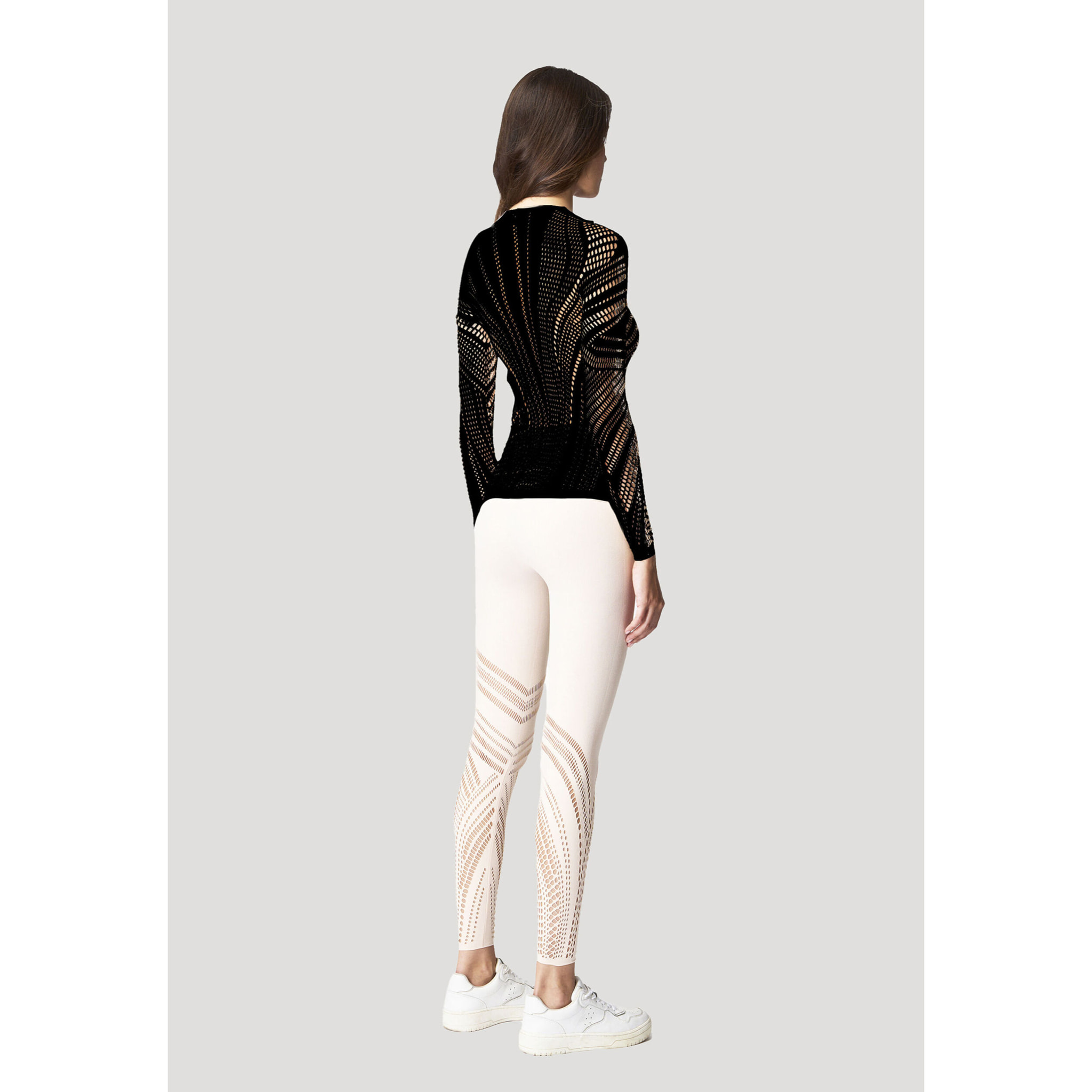 Top a maniche lunghe Organic Net Top Long Sleeves