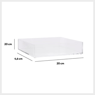 Organiseur 20x20cm - Transparent Selena
