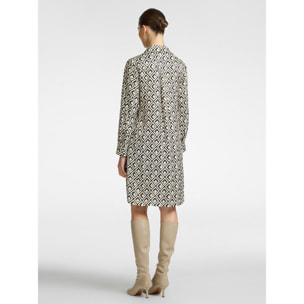 Elena Mirò - Vestido estampado - Negro