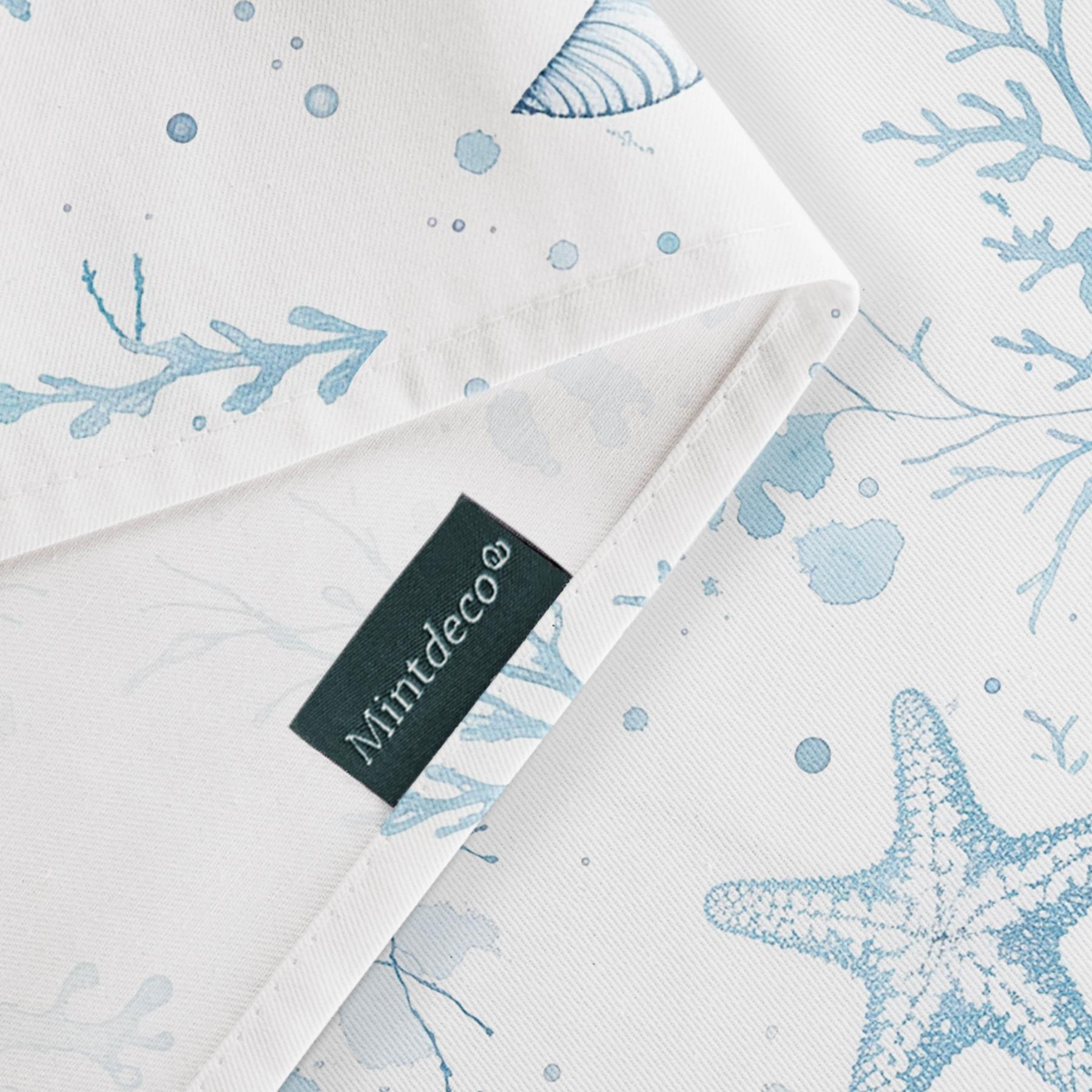 Nappe anti-taches JULIETA BLEU - en 100 % coton