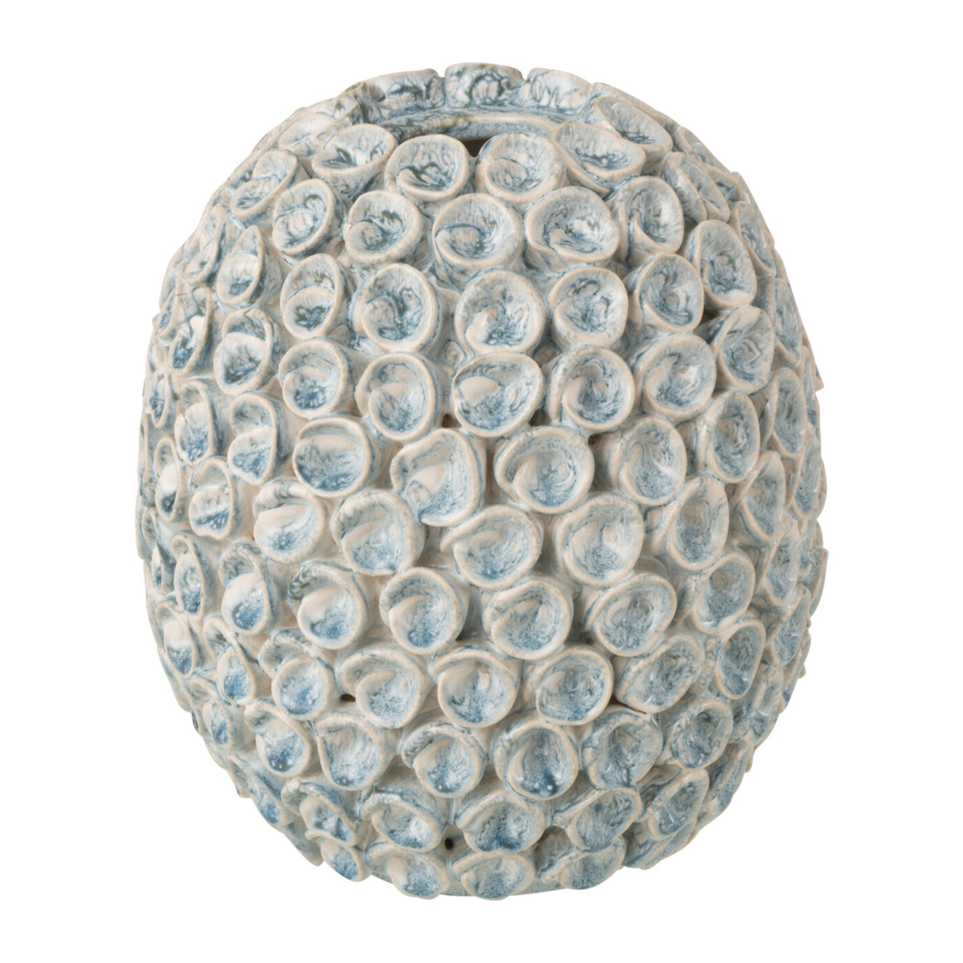 J-Line Vase Milan - céramique - bleu clair - small