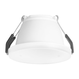 Forlight Mode - Foco LED Empotrable de Techo de 9 |1cm de Diámetro. Downlight Ojo de Buey LED 5.4W Blanco Cálido 3000K. Para Ag