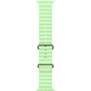Bracelet APPLE 49 mm  Océan vert fluo - Ftitane naturel
