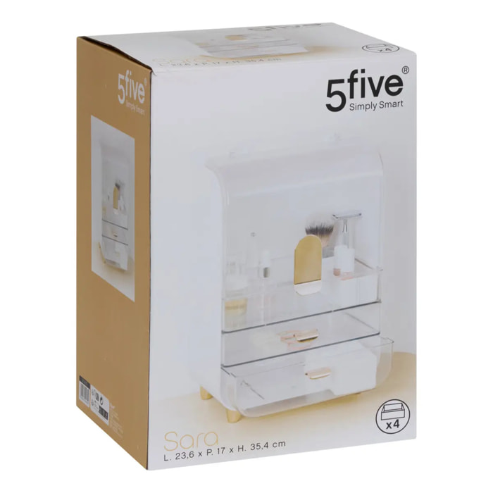 Organiseur Sara L8,9cm blanc