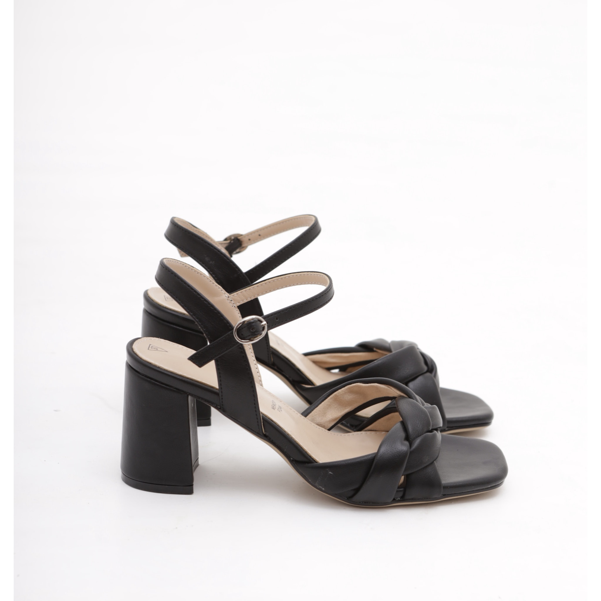 SANDALO TRECCIA CHOCOLA' NERO