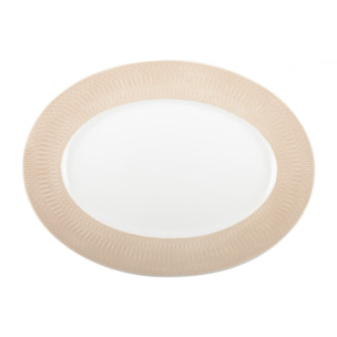 Plat ovale beige princesse