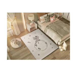 CRANBERRY Alfombra infantil osito blanco, 120x170 cm.