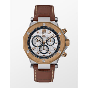 Reloj Gc X72035G1S Hombre Analogico Cuarzo con Correa de Cuero