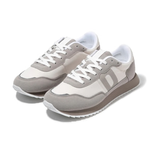 Zapatillas Deportivas Casual de Hombre  535 Nylon Blanco / Gris D.Franklin