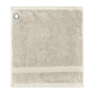Carre avec oeillet pur coton 550 g/m² uni ivoire Elea ivoire