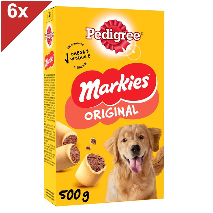 PEDIGREE Markies Biscuits fourrés pour chien (6x500g)