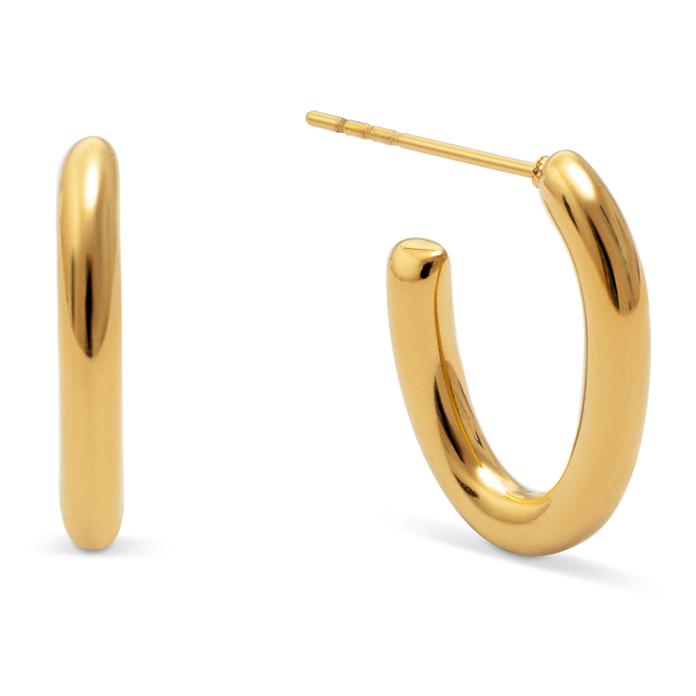 Pendientes Aro Bonnet Acero Baño Oro