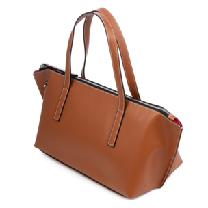 Badalucco borsa a spalla per donna. Pelle autentica Ruga.