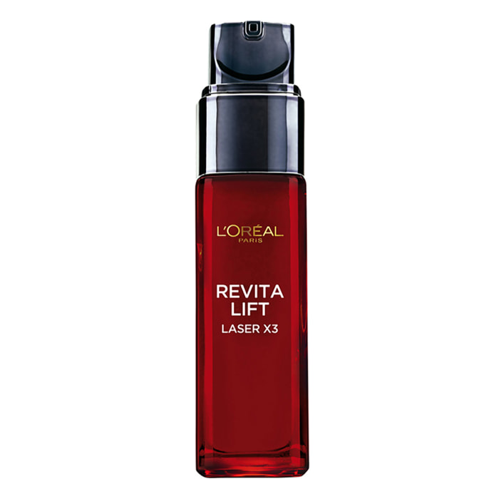 Siero Viso Anti-Età Levigante Revitalift Laser X3 con Acido Ialuronico e Pro-Xylane - Flacone da 30ml