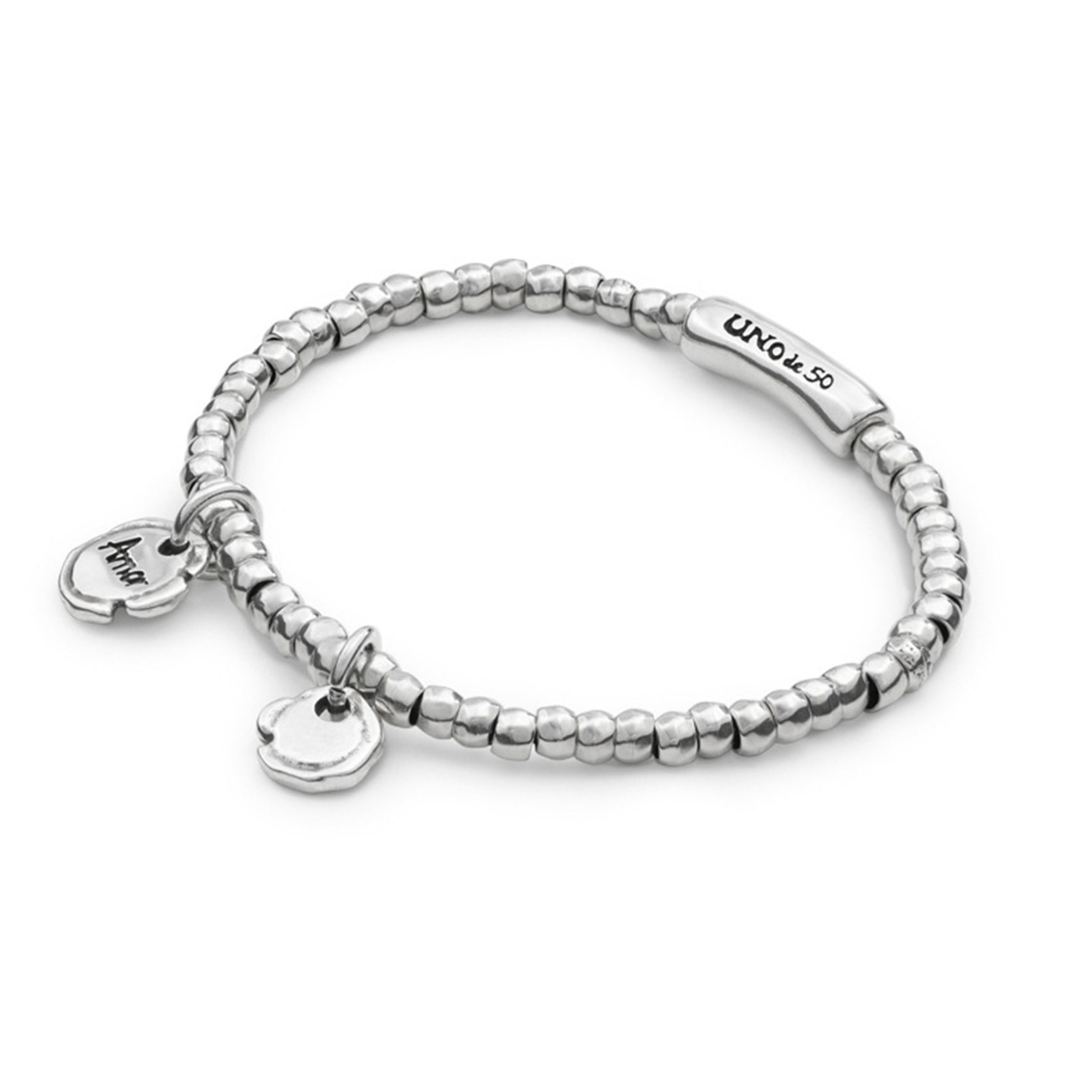 Pulsera Amor Sellado PLATEADO L