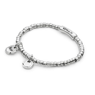 Pulsera Amor Sellado PLATEADO L