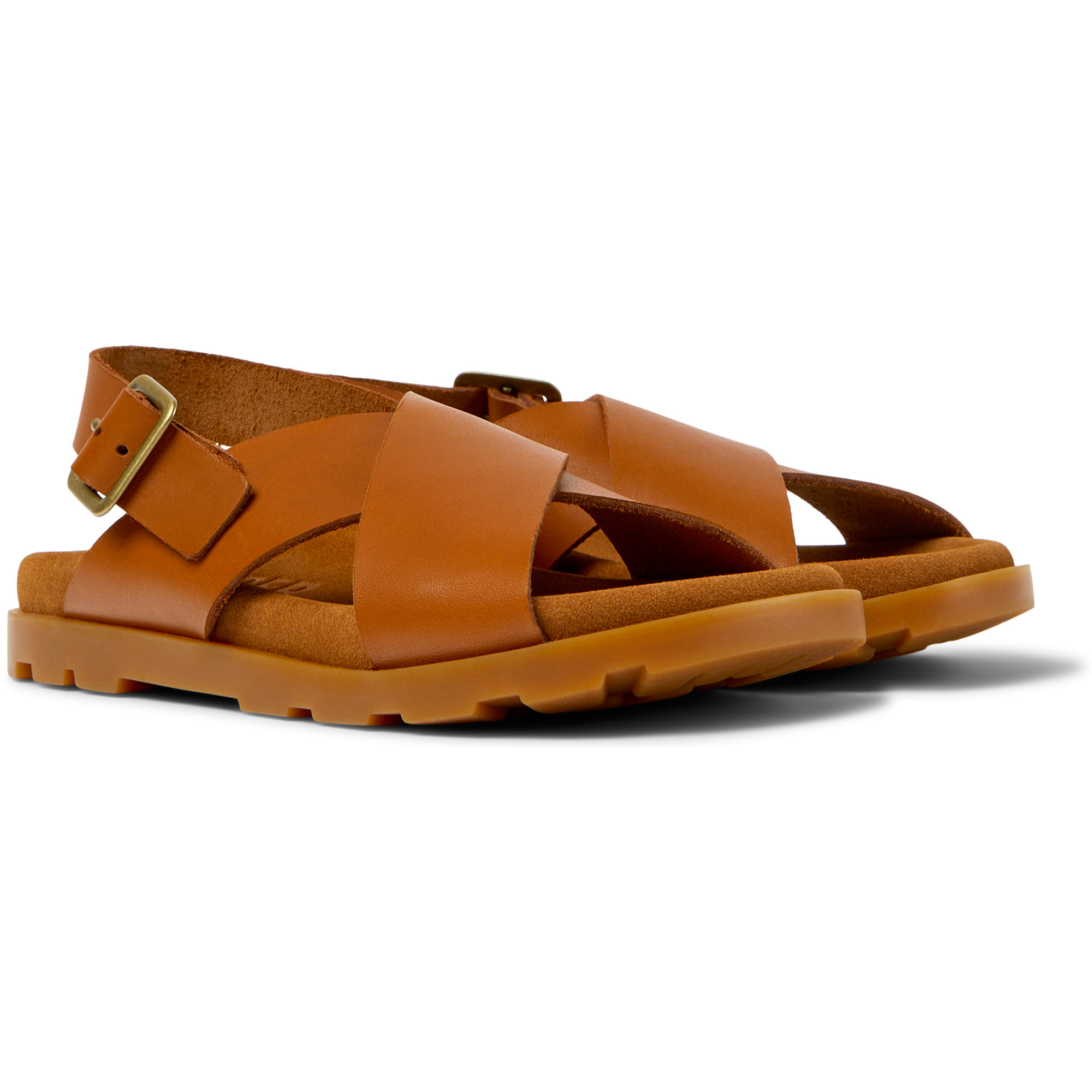 Sandalias - CAMPER Brutus - Marron - Cuero liso