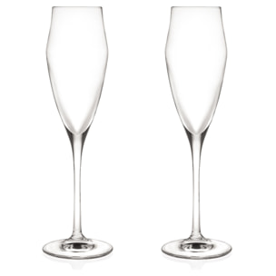 Set 6 copas flauta 18,2 cl cristal Masterpro
