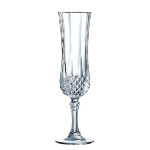 Ensemble 24 pièces, verres à pied, flutes et verres à eau Longchamp - Cristal d'Arques